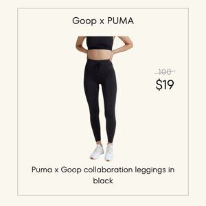 Goop x PUMA Black Leggings